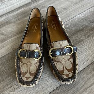 Coach logo Loafers women size 8